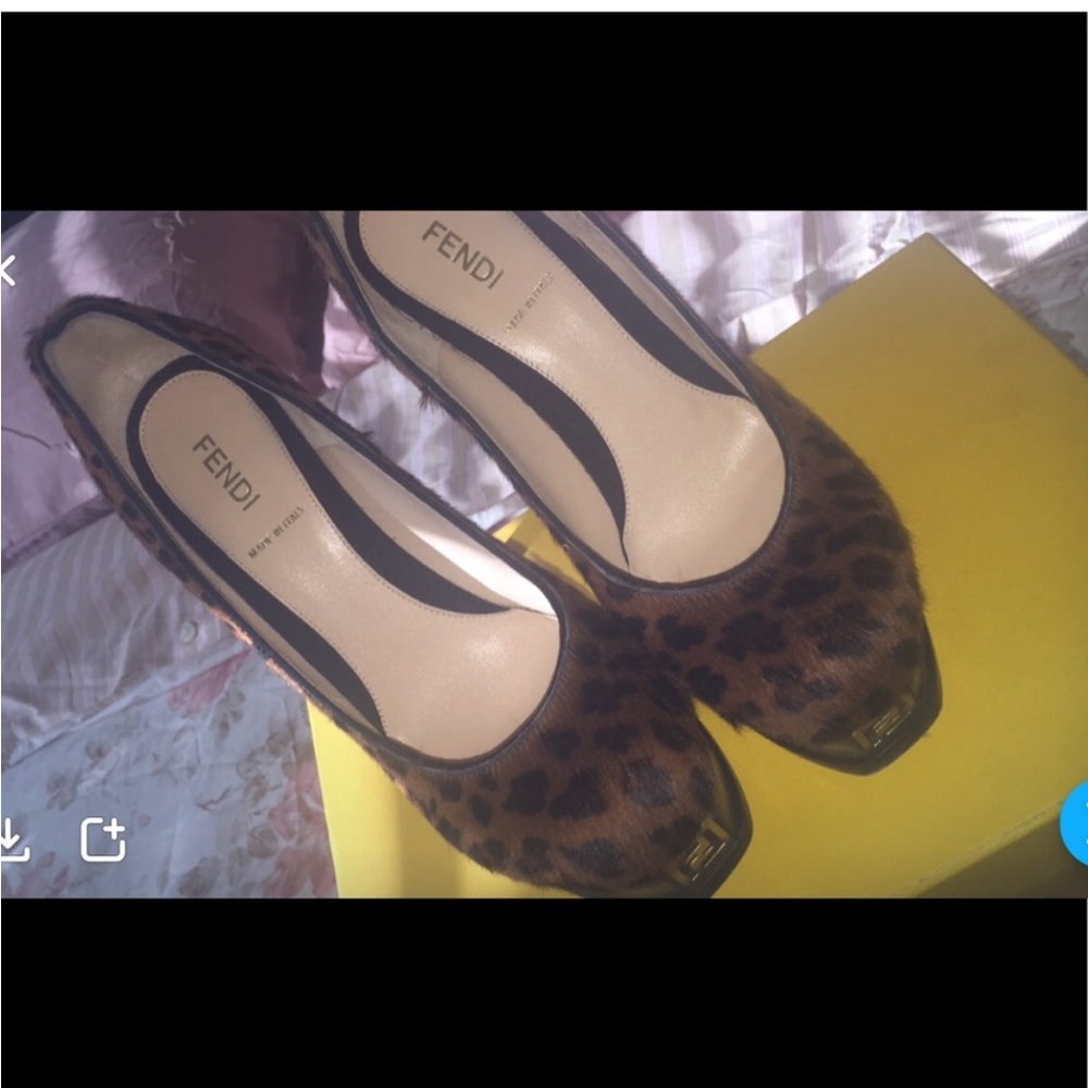 Fendi leopard shoes